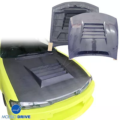 ModeloDrive Carbon Fiber DMA D1 Hood S14 (Kouki) For 240SX Nissan 97-98 Modelod • $1150