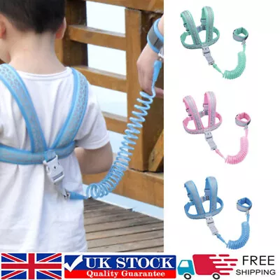 Toddler Safety Harness Baby Anti Lost Wrist Link Kids Outdoor Walking Hand Belt • £13.48