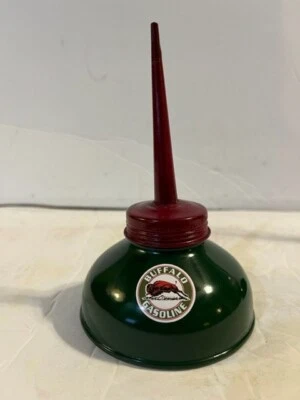 $16.95 • Buy BUFFALO Vintage Pump OIL CAN Gasoline Station Gas Motor Garage Old Style BISON