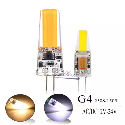 1-10PCS G4 1505 COB 2508 LED Light Bulb White Warm Cabinet Droplight ACDC12V~24V • $1.67