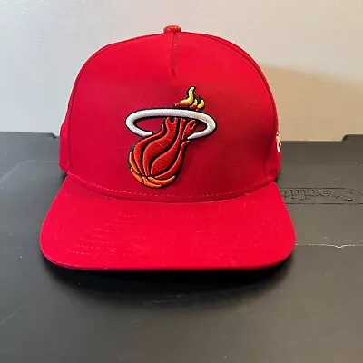 Miami Heat Hat Cap Red New Era 9fifty Adjustable Hardwood Classics Snake Skin • $10.36