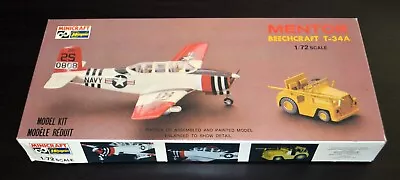 Rare Model Airplane - Beechcraft T-34A Mentor By Hasegawa 1:72 Made In USA • $17.99