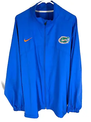 Nike Dri Fit Florida Gators Size Men's 2XL Full Zip Jacket Blue • $18.58