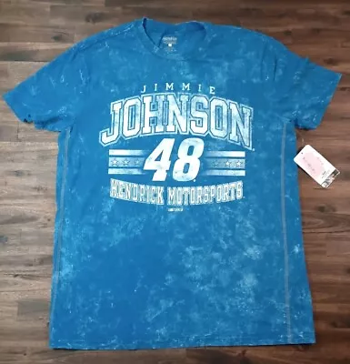 Jimmie Johnson #48 Nascar Blue Marble Graphic Tee Size 3XL  NWT • $21.99