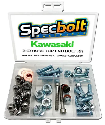 Kawasaki Top End Engine Bolt Kit KX 65 80 85 100 125 250 400 420 500 (Zinc) • $26.58