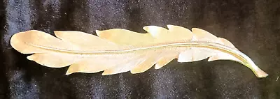 Vintage Avon Leaf Gold Tone Pin 6 In. X 1 In. • $0.99