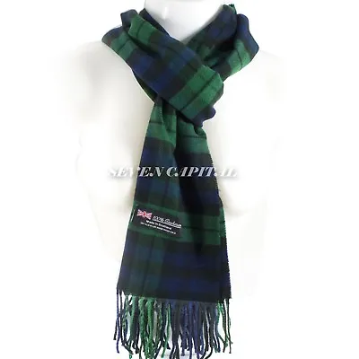 Men Women Winter Warm 100% CASHMERE Scarf Solid Plaid Wool SCOTLAND Pashmina • $7.59