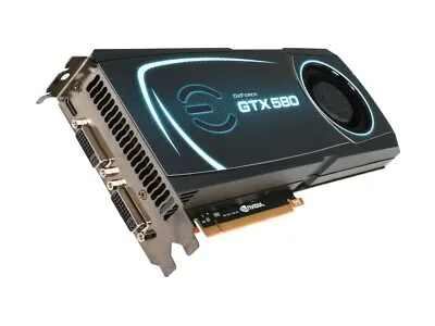 EVGA NVIDIA GeForce GTX 580 (015-P3-1580-TR) 1.5GB / 1.5GB (max) GDDR5 SDRAM PCI • $320