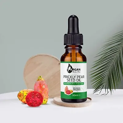 £17.99 • Buy Prickly Pear Seed Oil-30ml-Face-Hair-Skin-Nails-Organic Pure Virgin Cold Pressed