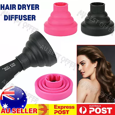 Silicone Hair Dryer Universal Travel Professional Salon Foldable Diffuser AU • $10.55