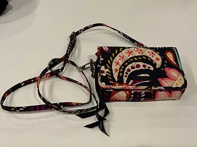 Vera Bradley Bloom Floral Crossbody Zipper Button Wallet (4 OPENINGS) • $12.99