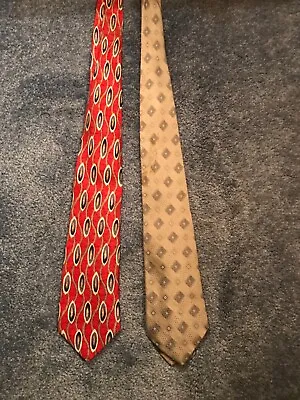 $10.99 • Buy Nordstrom ROBERT TALBOTT Ties Lot X2 100% Silk Hand-Made Designer Tie 