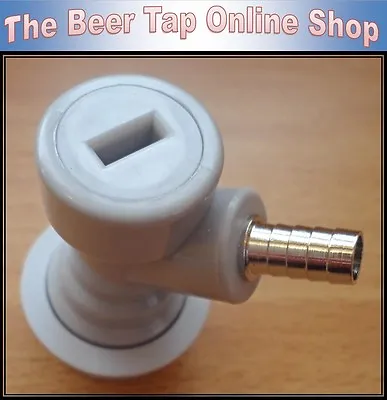 Gas Ball Lock Disconnect/Connector With 1/4  Barbed. Cornelius/Corny Beer Kegs. • £7.50
