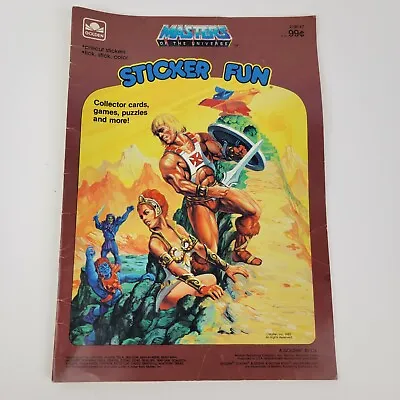 Golden Sticker Fun Book: Masters Of The Universe He-Man 1983 USED • $9.99