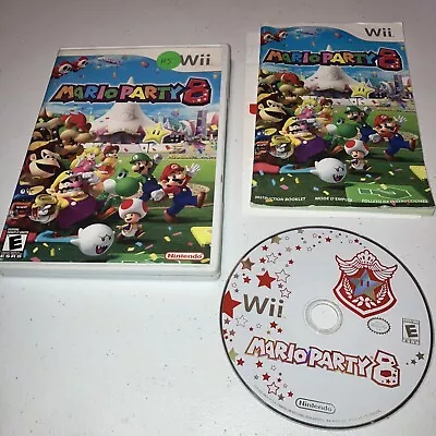 Mario Party 8 (Nintendo Wii 2006) Complete With Manual + Works! TESTED H5 • $32.95