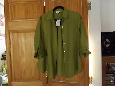 J.Jill-NWT-Linen Shirt In Green---size XS • $11.75