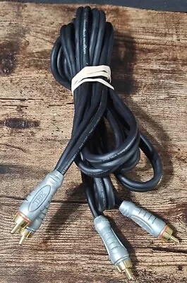 MONSTER CABLE THX I100 8 FT RCA JACKS AUDIO CABLE CERTIFIED SHIELDED GOLD PLATED • $14.99