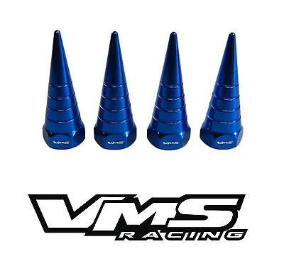 Vms Billet Aluminum Blue H22 H22a Vtec Valve Cover Spiral Spike Nuts Bolts 8 Pcs • $19.95