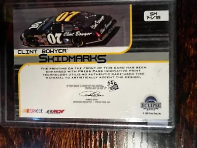 2007 Press Pass Eclipse Skidmarks Clint Bowyer #SM14 • $0.06