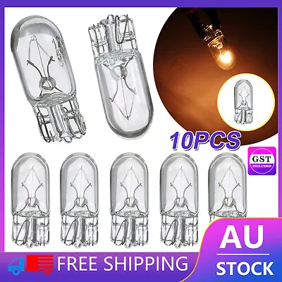 10x W5W T10 Halogen Clear White 12V 5W Car Head Light Lamp Globes Bulbs Park AU • $8.21