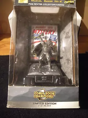 Comicbook Champions Thor Limited Edition Fine Pewter Figure Series 2 Nib / C.o.a • $25