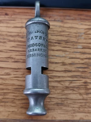 £33 • Buy Vintage The Metropolitan Police Whistle J Hudson & Co 13 Barr St. Birmingham