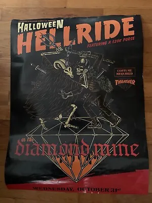 Thrasher Halloween Poster HELLRIDE  18  X 24  See Description. • $14