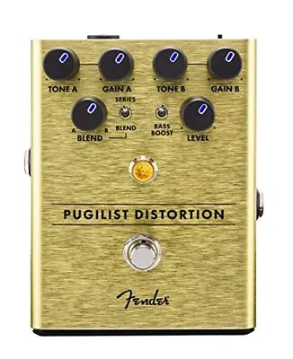 Fender 234534000 Effects Pedal Pugilist Distortion Gold (Batteries Not Included) • $218.63