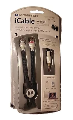Monster ICable Stereo Cable For IPod And Mac 7ft Cable • $12