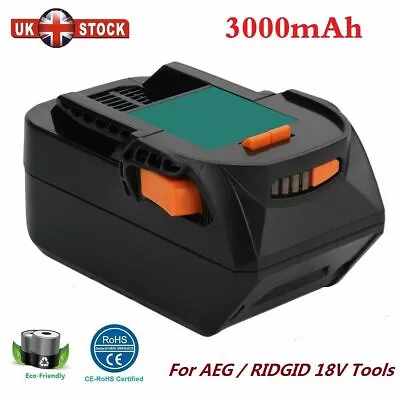 £20.90 • Buy 3.0AH Li-ion Battery For AEG 18V B18 L1830R L1815R B1820R B1814G Ridgid R840084