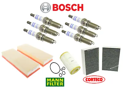 Spark Plug & Air Oil AC Cabin Filter Tune Up Kit 11pcs OEM For Mercedes V6 ML R • $137.38