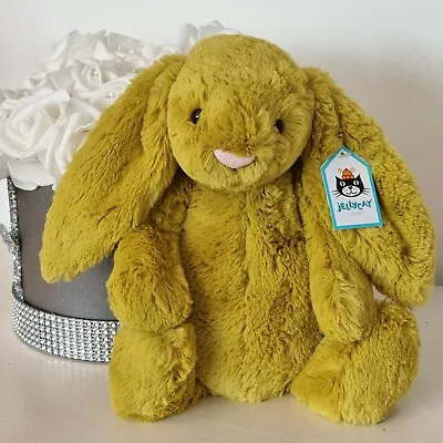 New Jellycat Bashful Bunny Medium Zingy Bunny BNWT  • £89.50