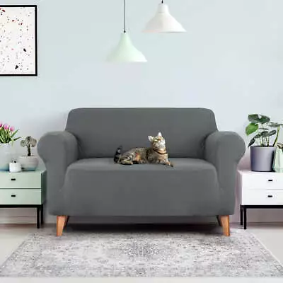 Artiss Sofa Cover Couch Covers 2 Seater Stretch Grey • $20.25