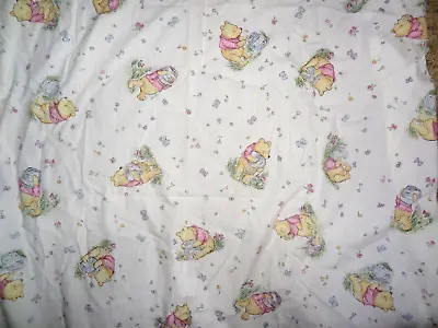 Vintage 1999 Red Calliope Classic Winnie The Pooh & Hunny Jar Fitted Crib Sheet • $19.99