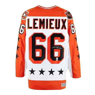 Mario Lemieux Signed Wales Conference 1986 All-Star Game Vintage CCM Jersey • $2560.62