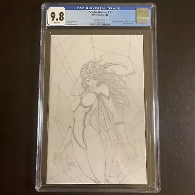 SPIDER WOMAN #1 MICHAEL TURNER VIRGIN SKETCH VARIANT CGC 9.8 LIMITED 1 Of 300 • $119.99