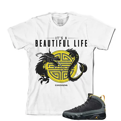 Tee To Match Air Jordan Retro 9 University Gold Sneakers. Life University Tee • $24