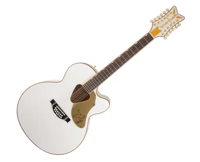 Used Gretsch G5022CWFE-12 Falcon 12-String Jumbo A/E Guitar - White • $539.99