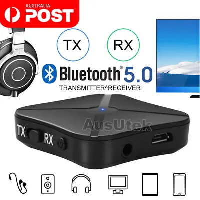 2in1 Wireless Bluetooth Audio Transmitter & Receiver HIFI Car Adapter RCA AUX-in • $7.99