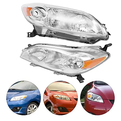 $137.75 • Buy For Toyota Matrix Wagon 2009-2014 1 Pair Halogen Headlights Headlamps Left+Right