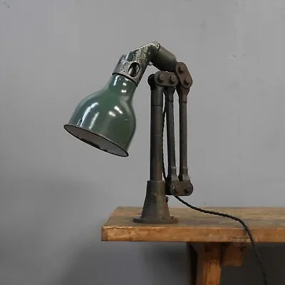 Vintage Antique Industrial Mek Elek Machinist Lamp Light Table Desk Wall • $410.56