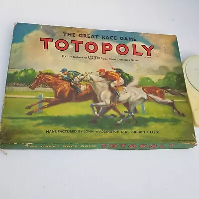 Totopoly Great Racing Vintage  Board Game From Makers Of Cluedo Rare • $88