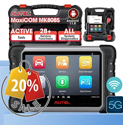 2024 Autel MaxiCOM MK808S Bidirectional Auto Diagnostic Scanner Tool Key Coding • $467