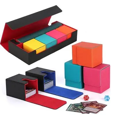 Card Deck Storage Box With Compartment Durable Sturdy 550+/100+ TCG OCG  Game • $34.28