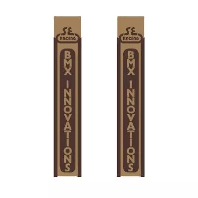 SE Racing - 80'S BMX Innovations Fork Decal Set - Gen 2 BROWN - Old School Bmx • $16.50