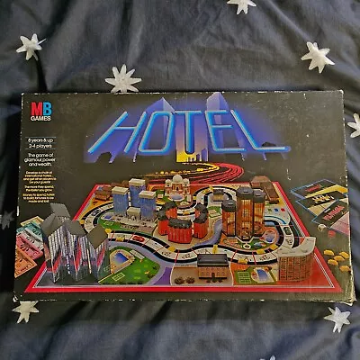 Vintage MB Games Hotel Board Game 1986 99% Complete Family Game • £40