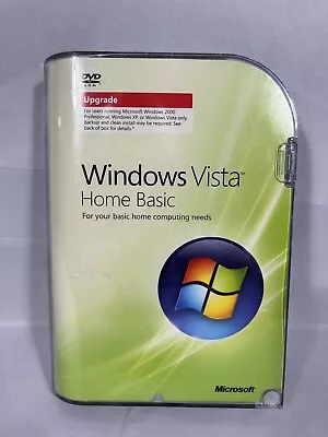 Microsoft Windows Vista Home Basic DVD 32-Bit Software Service Pack Product Key • $24.70