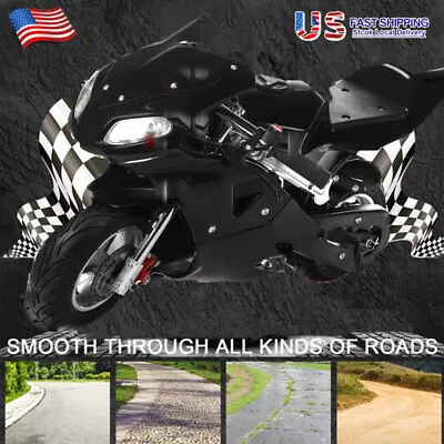 Kids Gas Powered Motorbike Ride-On 2-Stroke Motorcycle For Over 12 Years Old US • $234.78
