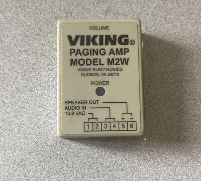 Viking Electronics VK-M2W Paging Power Amp Loud Call Ringing Announcer • $89.50