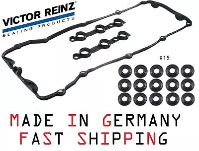 $33.47 • Buy For Bmw Victor Reinz German Valve Cover Gasket Set With 15 Bolt Seals E46 E39 